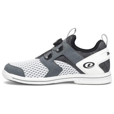 Dexter Pro BOA - Men's Advanced Bowling Shoes (White / Grey - Inner Side)