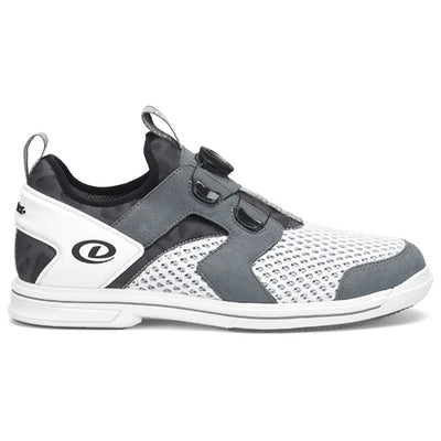 Dexter Pro BOA - Men's Advanced Bowling Shoes (White / Grey - Outer Side)
