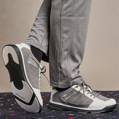 Dexter Wyoming - Men's Casual Bowling Shoes (Light Grey / White - on Feet)