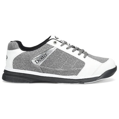 Dexter Wyoming - Men's Casual Bowling Shoes (Light Grey / White - Outer Side)