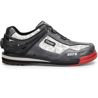 Dexter SST 6 Hybrid BOA - Men's Performance Bowling Shoes (Black / Grey / Camo - Outer Side)
