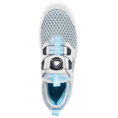 Dexter Pro BOA - Women's Advanced Bowling Shoes (Light Grey / Blue - Top)