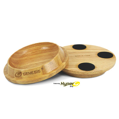 Genesis Trophy Ball Cup - Wood Bowling Ball Display Cups (with Hyper Grip Tape Feet)