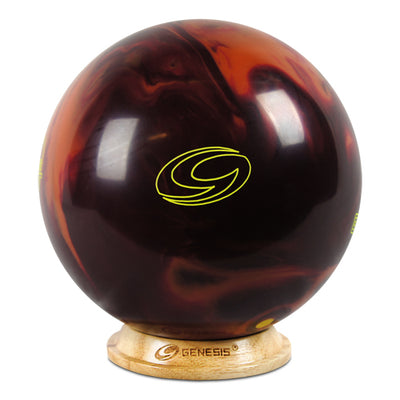 Genesis Trophy Ball Cup - Wood Bowling Ball Display Cup (with Bowling Ball)