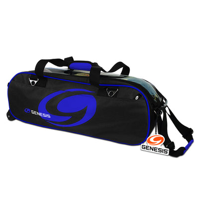 Genesis® Sport™ 3 Ball Tote Roller (Black / Blue)