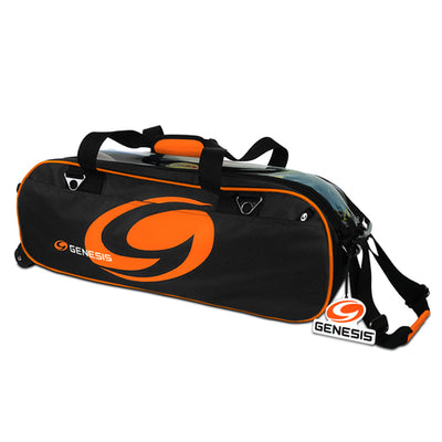 Genesis® Sport™ 3 Ball Tote Roller (Black / Orange)