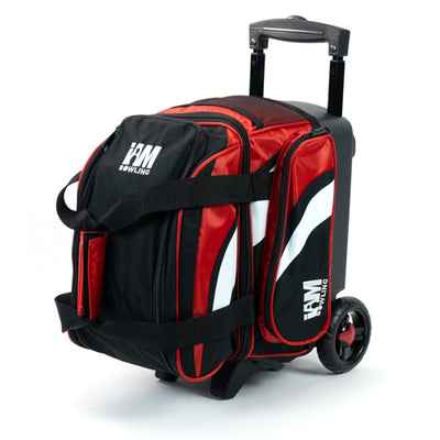 I AM Bowling Deluxe 1 Ball Roller Bowling Bag (Red)