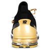 KR Strikeforce TPC Alpha - Unisex Performance Bowling Shoes (Black / Gold - Heel)