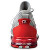 KR Strikeforce TPC Alpha - Unisex Performance Bowling Shoes (Grey / Red - Heel)