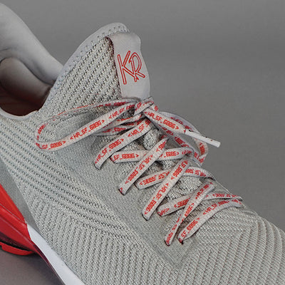 KR Strikeforce TPC Alpha - Unisex Performance Bowling Shoes (Grey / Red - Detail)