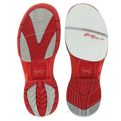 KR Strikeforce TPC Alpha - Unisex Performance Bowling Shoes (Grey / Red - Soles)