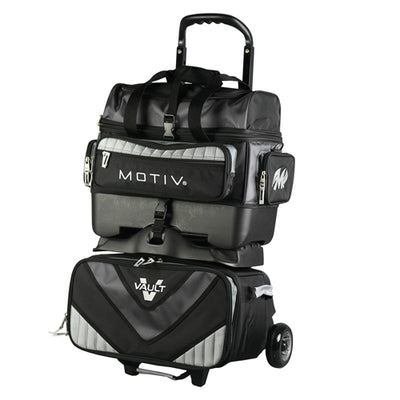 Motiv Vault 4 Ball Roller Bowling Bag (Black / Grey)