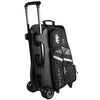 Motiv Vault Inline - 4 Ball Roller Bowling Bag (Black / Grey - Base)