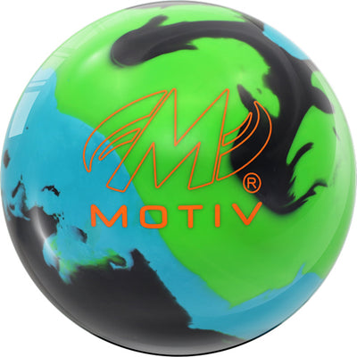 Motiv Ascend Green / Teal / Black - Entry Level Bowling Ball (Motiv Logo)