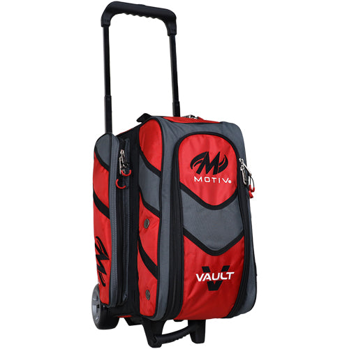 Motiv Vault Double - 2 Ball Roller Bowling Bag (Fire Red)