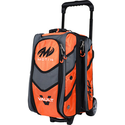Motiv Vault Double - 2 Ball Roller Bowling Bag (Tangerine)