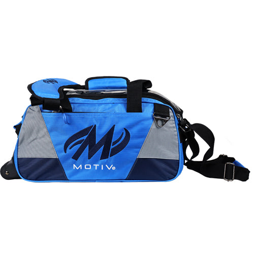 Motiv Ballistix - ﻿2 Ball Tote Roller Bowling Bag (Cobalt Blue - Side)