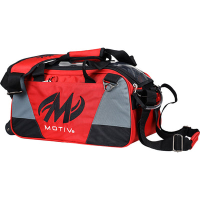 Motiv Ballistix - ﻿2 Ball Tote Roller Bowling Bag (Fire Red)