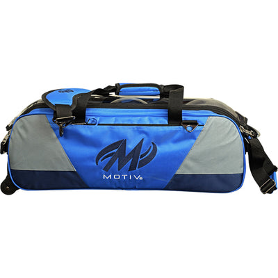 Motiv Ballistix - ﻿3 Ball Tote Roller Bowling Bag (Cobalt Blue)