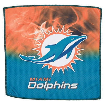 KR Strikeforce NFL On Fire - Licensed Microfiber Bowling Towel (Miami Dolphins)