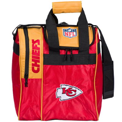 KR Strikeforce NFL Single Tote - Licensed 1 Ball Tote Bowling Bag (Kansas City Chiefs)