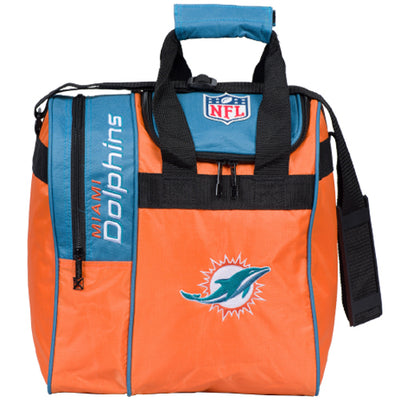 KR Strikeforce NFL Single Tote - Licensed 1 Ball Tote Bowling Bag (Miami Dolphins)