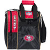 KR Strikeforce NFL Single Tote - Licensed 1 Ball Tote Bowling Bag (San Francisco 49ers)