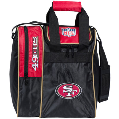 KR Strikeforce NFL Single Tote - Licensed 1 Ball Tote Bowling Bag (San Francisco 49ers)