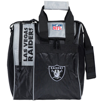 KR Strikeforce NFL Single Tote - Licensed 1 Ball Tote Bowling Bag (Las Vegas Raiders)