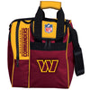 KR Strikeforce NFL Single Tote - Licensed 1 Ball Tote Bowling Bag (Washington Commanders)