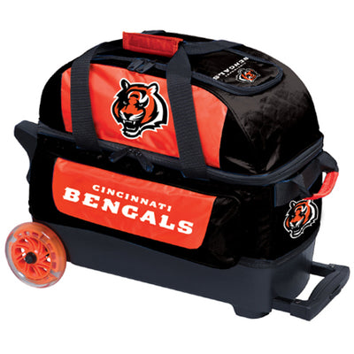 KR Strikeforce NFL Double Roller - 2 Ball Roller Bowling Bag (Cincinnati Bengals)