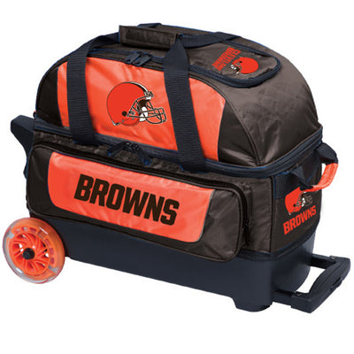 KR Strikeforce NFL Double Roller - 2 Ball Roller Bowling Bag (Cleveland Browns)