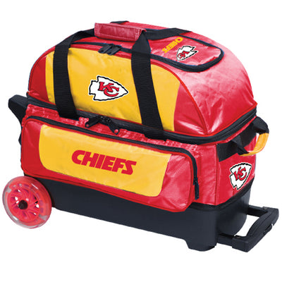 KR Strikeforce NFL Double Roller - 2 Ball Roller Bowling Bag (Kansas City Chiefs)