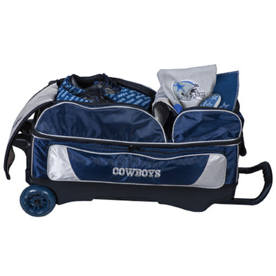 KR Strikeforce NFL Triple - 3 Ball Roller Bowling Bag (Dallas Cowboys - Shoe Compartment)