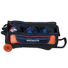 KR Strikeforce NFL Triple - 3 Ball Roller Bowling Bag (Denver Broncos - Ball Compartment)