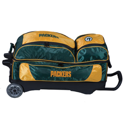 KR Strikeforce NFL Triple - 3 Ball Roller Bowling Bag (Green Bay Packers - Side)