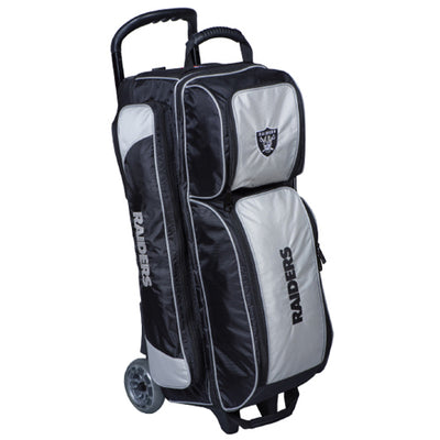 KR Strikeforce NFL Triple - 3 Ball Roller Bowling Bag (Las Vegas Raiders)