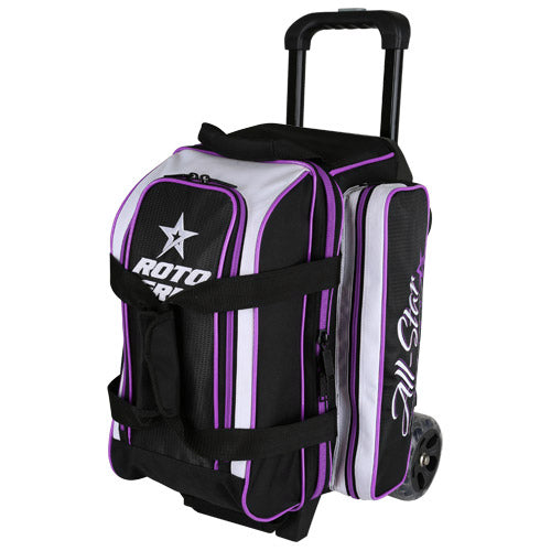 Roto Grip All Star Edition - 2 Ball Roller Bowling Bag (Black / White / Purple)