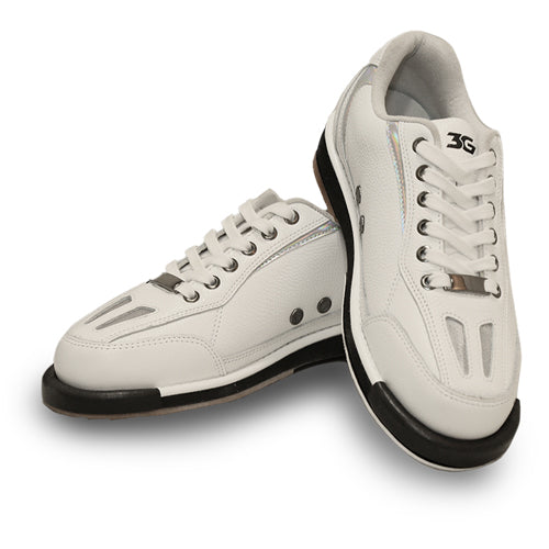 3G Racer - Men's Performance Bowling Shoes (White / Holo - Side)