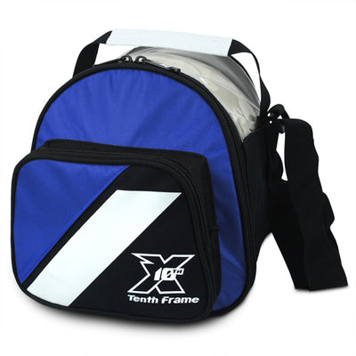 Tenth Frame Deluxe Add-On - 1 Ball Add-On Bowling Bag (Blue)
