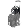 Tenth Frame Deluxe Add-On - 1 Ball Add-On Bowling Bag (Grey - on Roller Bag)