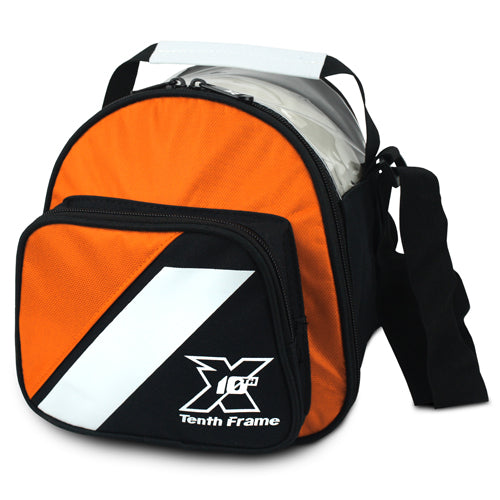 Tenth Frame Deluxe Add-On - 1 Ball Add-On Bowling Bag (Orange)