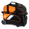 Tenth Frame Deluxe Double - 2 Ball Roller Bowling Bag (Orange - Side)
