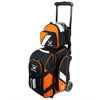 Tenth Frame Deluxe Double - 2 Ball Roller Bowling Bag (Orange - with Optional Add-On Bag)