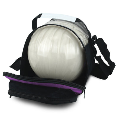Tenth Frame Deluxe Add-On - 1 Ball Add-On Bowling Bag (Purple - Front Load)