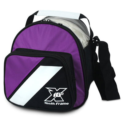 Tenth Frame Deluxe Add-On - 1 Ball Add-On Bowling Bag (Purple)