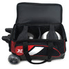 Tenth Frame Deluxe Double - 2 Ball Roller Bowling Bag (Red - Ball Compartment)