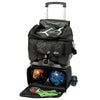 KR Strikeforce Hybrid X - 4 Ball Roller Bowling Bag (Black - Lower Ball Compartment)