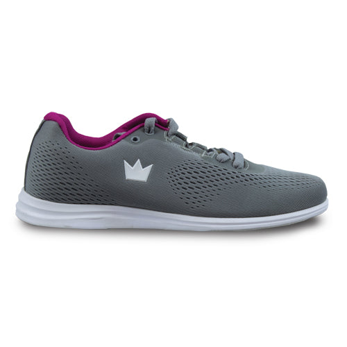 Brunswick Axis Grey / Pink - Women's Athletic Bowling Shoes