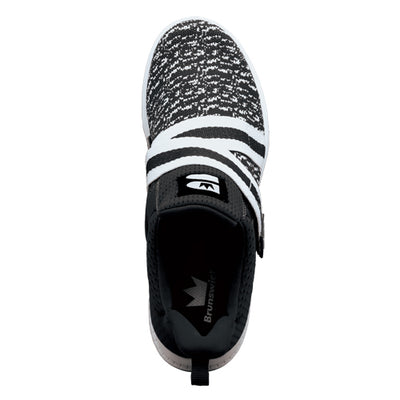 Brunswick Slingshot - Men's Athletic Bowling Shoes (Black / White - Top)